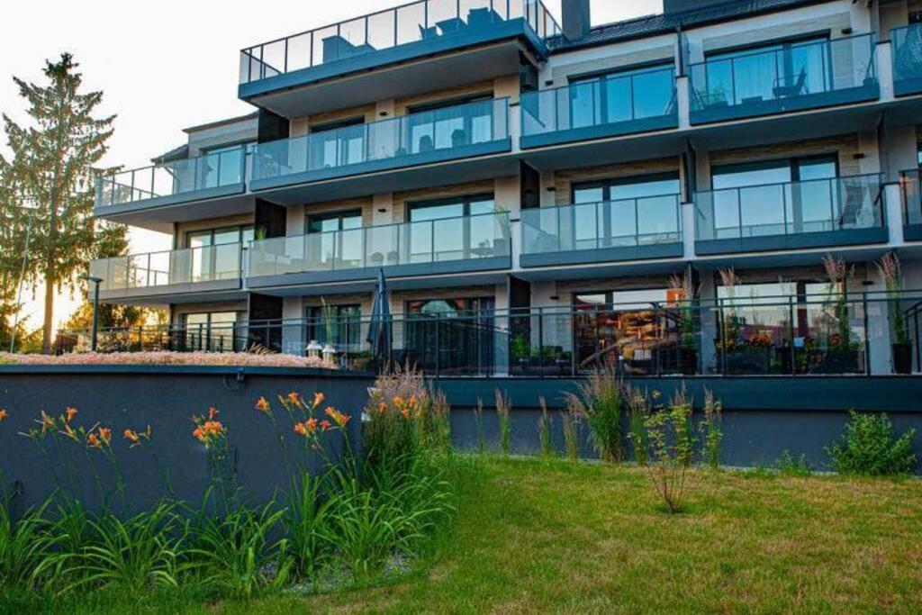 Apartament Twierdza Z Widokiem Na Jezioro Ostróda Kültér fotó